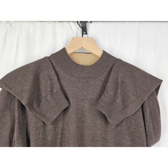 RAFFI Men's Brown 100% Extra Fine Marino Wool Sweater Size XL/54 - Picture 9 of 13